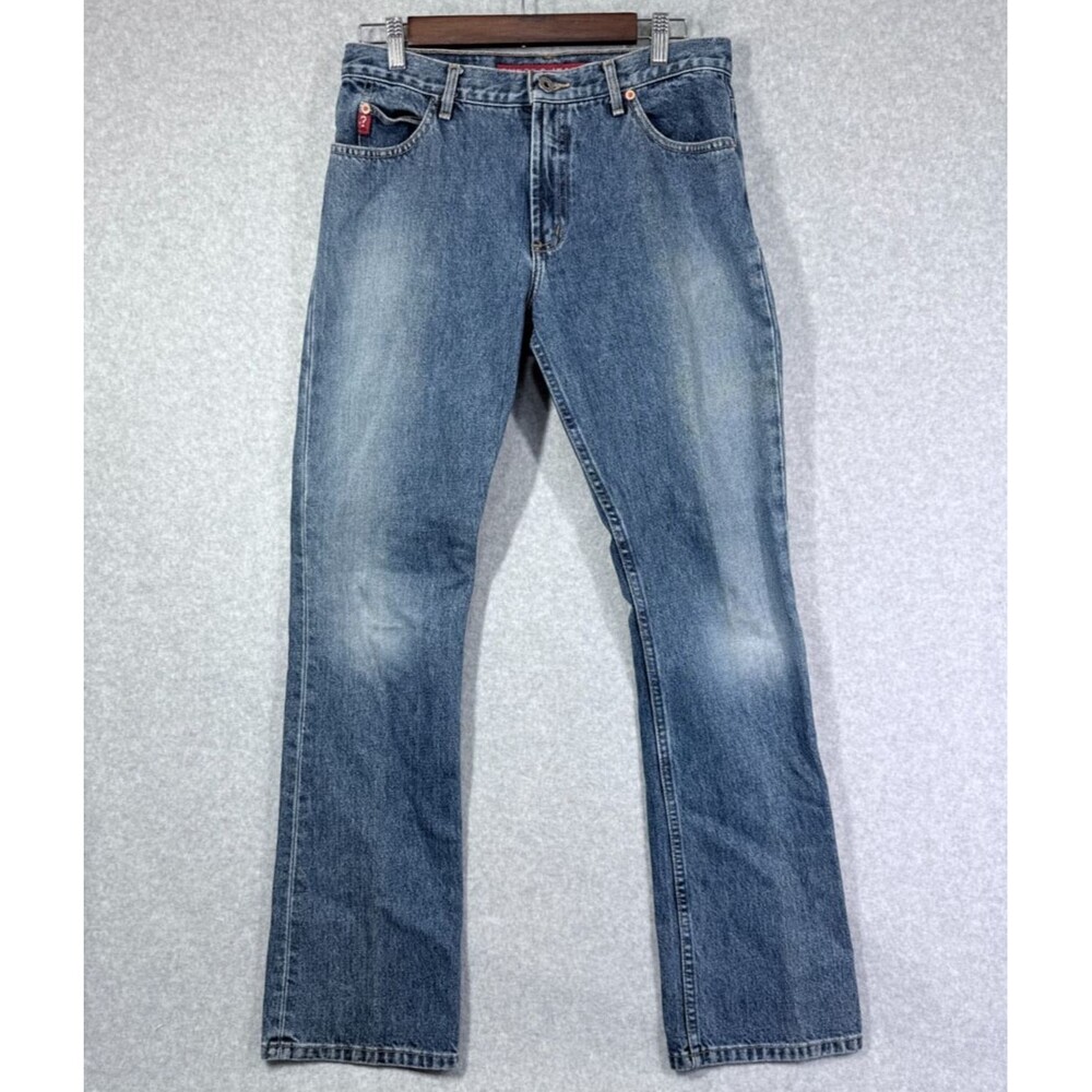 Guess Jeans Womens Size 29 (Fits 30x31) Straight Stretch Distressed DP599